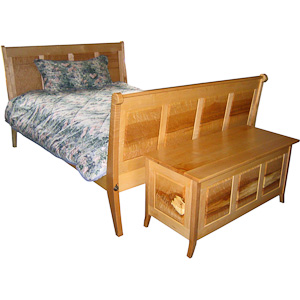 Quoddy Sleigh Bed